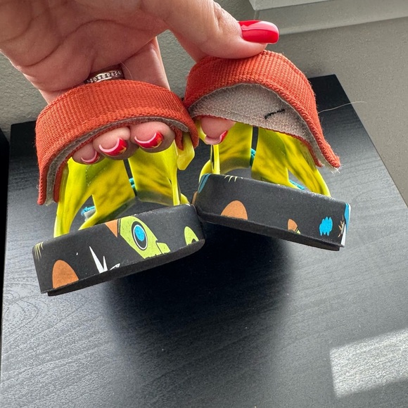 MINI MELISSA x FABULA spaceship solar system PING PONG rubber SANDALS size 4 - Picture 7 of 10